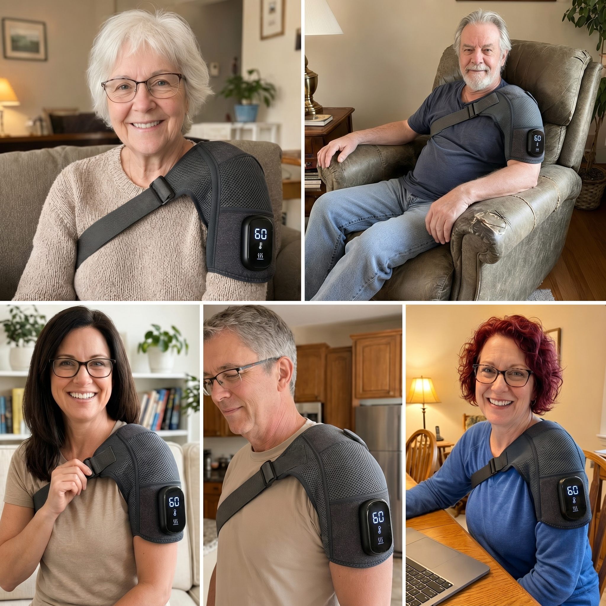 Mosaic of happy Tensiocare customers