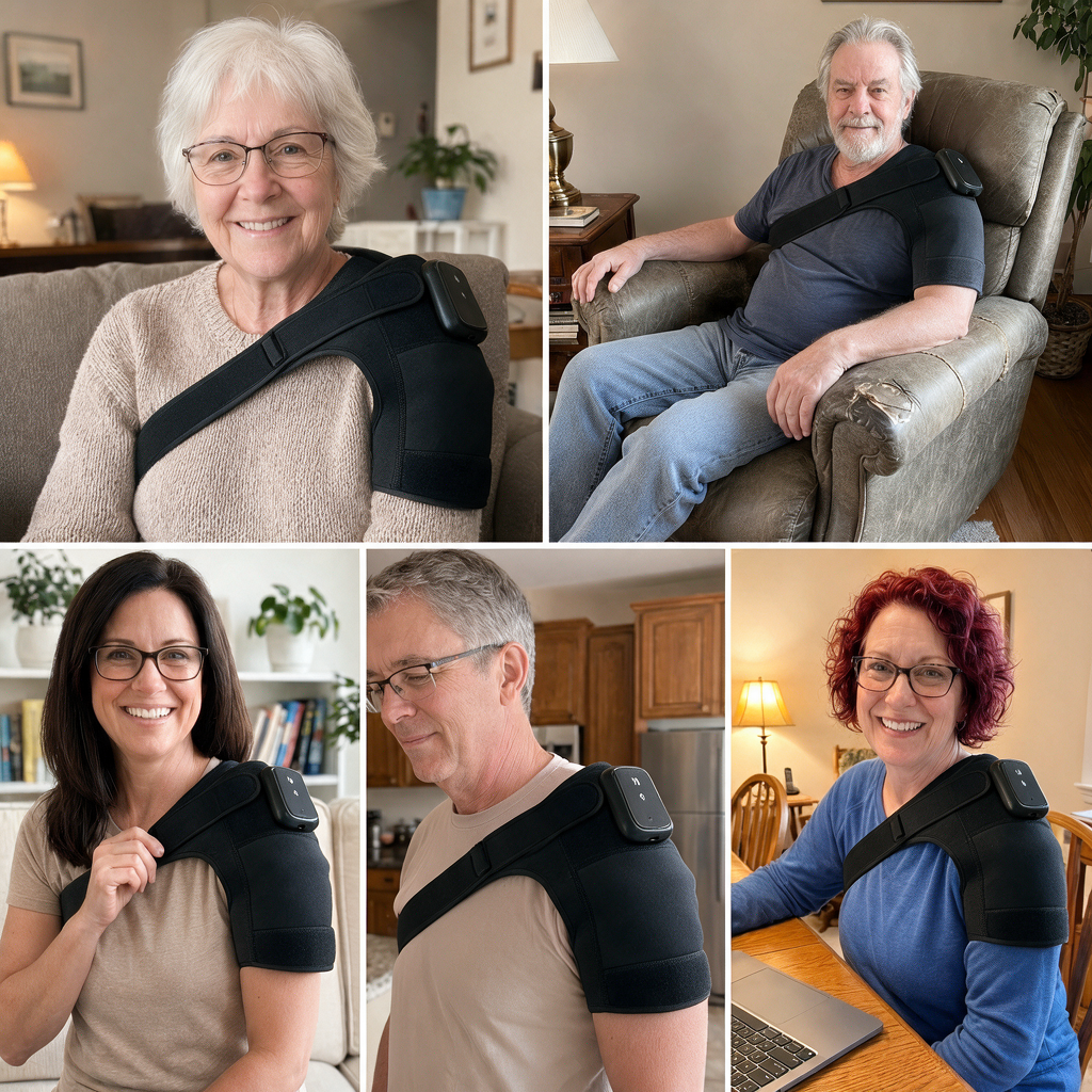 Mosaic of happy Tensiocare customers